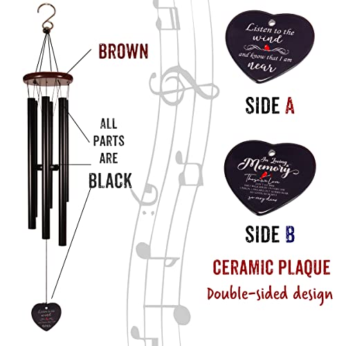Memorial Wind Chimes, Memorial Gifts, In Loving Memory Gfits (32 Inch) By Agantree Art #TOP2