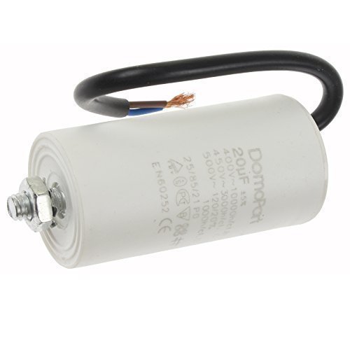 Universal 2UF - 40UF Microfarad Start Run Motor Capacitors MFD Cable Connector (20UF)
