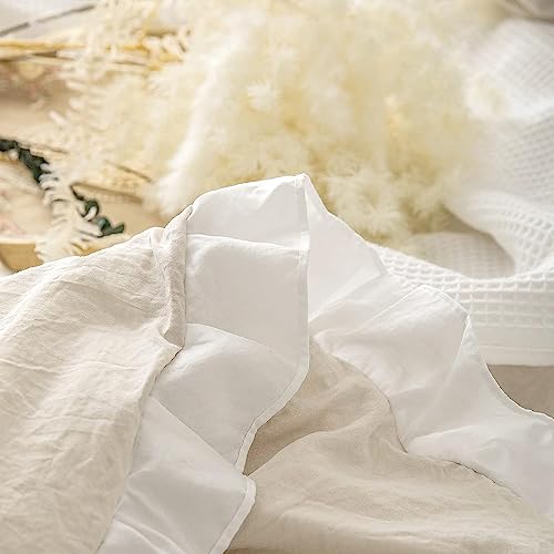 Parure de lit infroissable rose et blanc pour éliminer la corvée du repassage des draps - 6