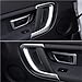 Car Interior Door Pull Handle Cover Trim Silver Left+Right Compatible with Land Rover Discovery Sport 2015-2019