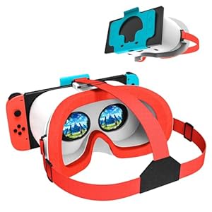 MVPTGRS VR Headset for Original Nintendo Switch & Switch OLED Model Upgraded, Virtual Reality Glasses with Adjustable HD Lenses and Comfortable Head Strap, Labo Kit, 4D Goggles
