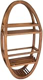 Patented Moa Oval Teak Shower Organizer