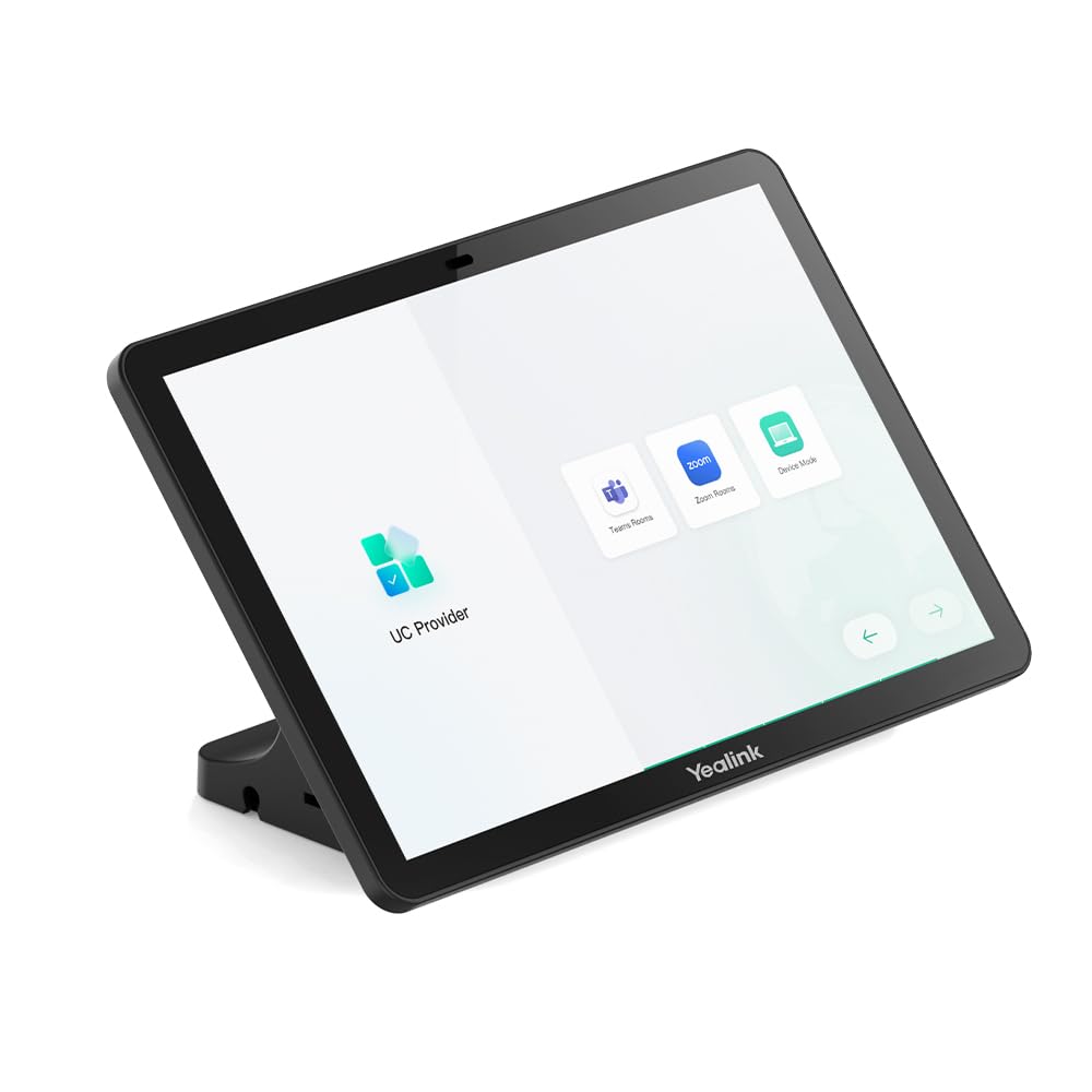 Yealink CTP25 touch console, a black rectangular device with a large screen, shown from a slight angle.