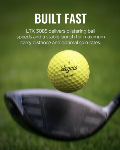 Image of Legato Golf Balls LTX3085 | Maximized Distance with Soft Feel | 3 Piece | Urethane Cover | 85 Compression