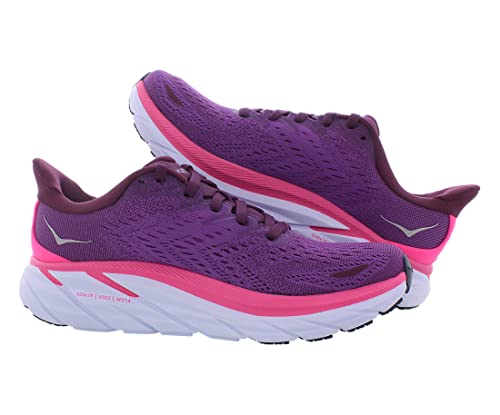 HOKA HOKA ONE ONE Clifton 8 Womens Shoes Size 9.5, Color: Grape Wine/Beautyberry