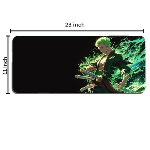 Image of XL Extended Gaming Mouse Pad | XXL Large Desk Mat 60x30cm for Laptop & PC | Non-Slip Rubber Base, Waterproof, Durable & Smooth Surface | Office, Gaming & Study