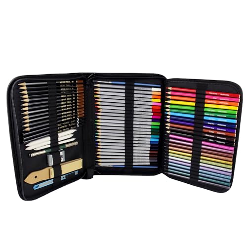 ARZASGO 73-teiliges Zeichen- und Skizzenset