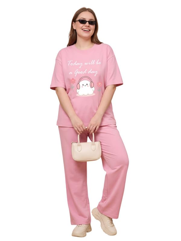 my swag Women Cotton Pajama Set Cute Cartoon Graphic Printed Night Suit for Women & Girls/Plus Size Nightsuit Set/Korean Night Suit-picture-20