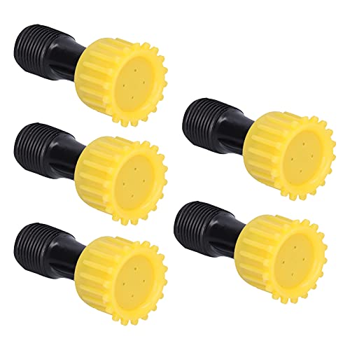 Sprühdüse G3/8 männlicher Gewinde 4 Loch gerade Sprühdüse Elektrische Sprühgerät -Zubehör für Gartengarten landwirtschaftliche Bewässerung Urban Greening Plastik 53 mm 5pcs