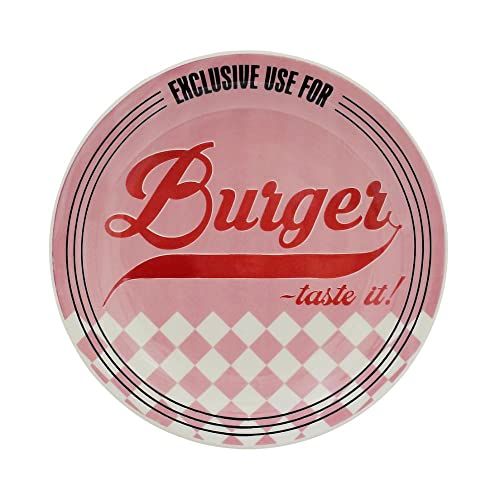 Conjunto com 3 Pratos Raso Oxford Daily Burger Multicor 26Cm