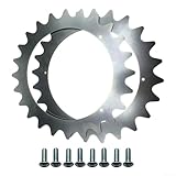 Minhe Lawn Mower Robot Anti-Slip Spike Set For Mammotion Yuka 1500 & 2000 Self-Centring Models, Stainless Steel, 252X2.0mm, Silver