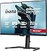 iiyama G-Master Red Eagle GB2771UHSU-B1 68,6cm 27" IPS LED Gaming Monitor Dual Mode 4K UHD 144 Hz oder FHD 288 Hz 0.8ms HDMI DP USB3.2 USB-C G-SYNC HDR400 Höhenverstellung Pivot schwarz
