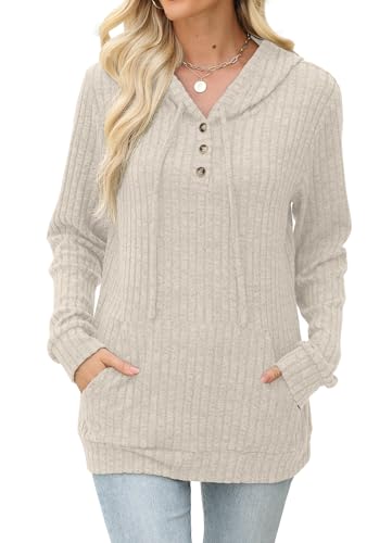 JomeDesign Womens Sweaters Fall Long Sleeve Hoodie Laides Sweatshirts Loose Casual Fashion Clothes S-2XL2