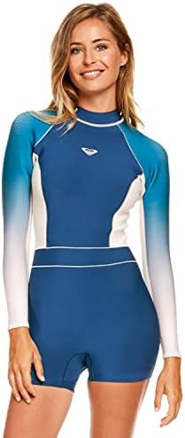Roxy Rise Collection 1.5mm LS Back Zip Womens Springsuit BQP0-Iodine Blue 10