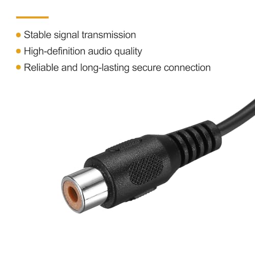 Cable de altavoz RCA a cable desnudo elimina ruidos parásitos en conexiones de audio de bafles 4