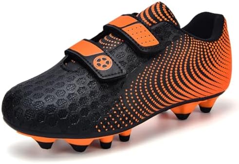 Fußballschuhe Jungen Fussballschuhe Kinder Mädchen Trainingsschuhe 28-37 | Trainingsschuhe Stollenschuhe Sportschuhe Spikes Soccer Sneaker Atmungsaktive Rutschfest Low Top Outdoor