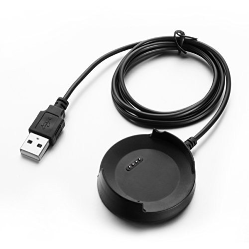 Fitturn Charger Compatible With Zte Quartz Charger Replacement 3.3Ft Usb Charger Charging Cable/Charging Base For Zte Quartz Smartwatch(Black) #TOP3