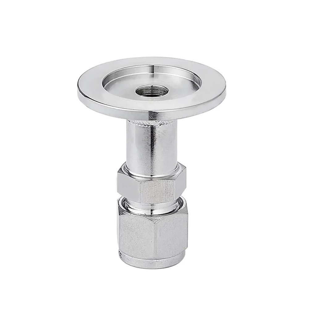 Pqysmvvg One Color 1/8" 1/4" 3/8" 1/2" 3/6/8/10/12Mm Tube Vcr Compression Union X Kf16/25/40/50 Vacuum Sus304 Stainless Pipe Fitting(Kf25-3Mm_fitting)