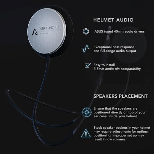 I A S U S IAXS2-1R-FS Xs2.1R Helmet Speaker thumb #5
