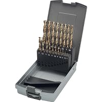 Cle-Line Cobalt-Bohrer-Set, 15-teilig, 1/16”–1/2”, 135° Spitzenwinkel, In Metallkoffer – Für Präzises Bohren In Metall