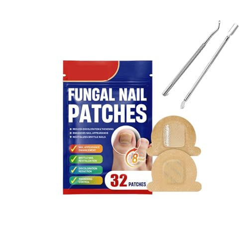 32 PCS Fungal Nail Patches, Toenail Correction Patch, Nail Fungal Patches, Nail Repair for Daytime Care