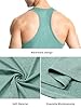Ymmchy Men's Sleeveless Tank Tops Gym Vest Top Workout Y-Back Tanks Bodybuilding Vests Dry-Fit T Shirt 3 Pack Black/Gray/ArmyGreen XXL #4