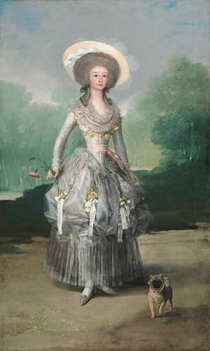 Toile la Marquesa De Pontejos Goya pour embellir un mur vide de chambre