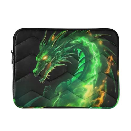 Funda para laptop Fire Dragon Green para 13-14 pulgadas miniatura 1