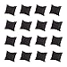 PandaHall Elite - 20 unidades, almohada de terciopelo, joyería, pulsera, con esponja, rectángulo negro, 8,8 x 7,6 x 4,3 cm