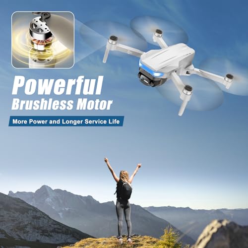 Oddire Drones with Camera for Adults 4K, GPS Auto Return, Waypoint Flight, Orbit Fly, GPS Follow, Gesture Control, Foldable Drone with Brushless Motor, 249g Light,48 Mins Flight Time with 2 Batteries - image 7