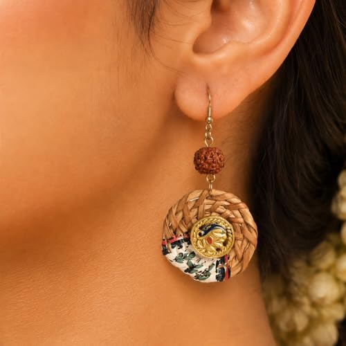 Image of Royal Queen & Empress Handcrafted Tribal Dhokra Earrings Collection for Women - Statement Ethnic Designs in Multiple Colours