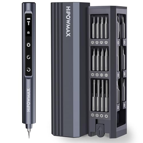 Mini Electric Screwdriver Set, 49-in-1 Electric Precision Screwdriver Cordless, 5 Torque Settings,...