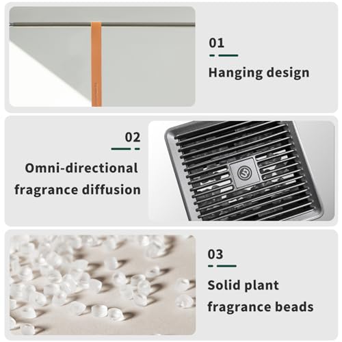 Image of KOMMI New Car Fresheners Long Lasting Hanging Chemical Guys Cars Smell Spray Car Pendant Aromatherapy (Rainy)