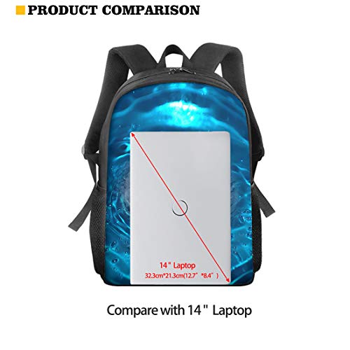 Howilath Pug Dog In Jeans Pocket 3 Pcs Canvas Daypack Casual School Bag For Girls, Kids 17 Inch Backpack Set Teen Boys Shoulder School Bags Insulated Lunchbox With Pencil Case #TOP2