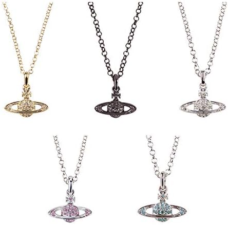 Amazon Rockyu ラインストーン キラキラ 土星ペンダントネックレス レディース 人気 ジルコニア クリスタル かっこいい合金製 十字架 クロス星ネックレス 鎖骨喜平チェーン 御守 恋人 ファッション アクセサリー ブラック ネックレス 通販