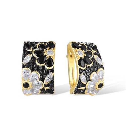 Santuzza 14K Gold Plated Sterling Silver Dragonfly Butterfly Earrings