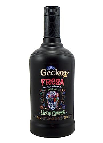 Gecko Fresa con Aguardiente de Agave - Licor Crema