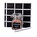 Oak & Steel 12 Pack 3.4oz Small Airtight Glass Spice Jars with Lids & Clip Top, 24 Labels & Chalk Pen - Square Bottles, Herb Jars, Mason Jars, Seasoning Containers