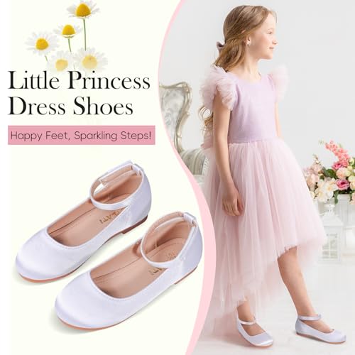 Girls' Mary Jane Flats – Flower Girl Ballet Shoes for Weddings, School, Parties | Comfortable & Stylish3