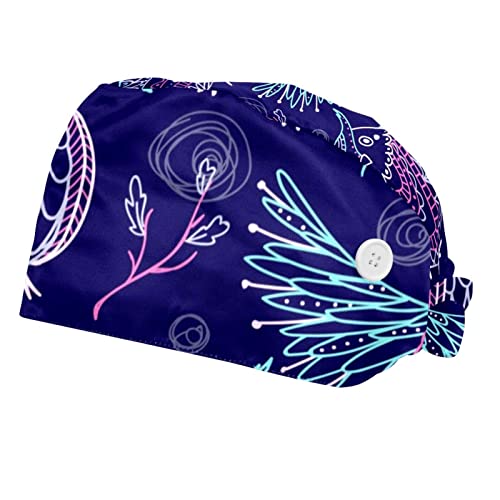 Chapeau de travail hibou mignon réglable et respirant pour hommes et femmes