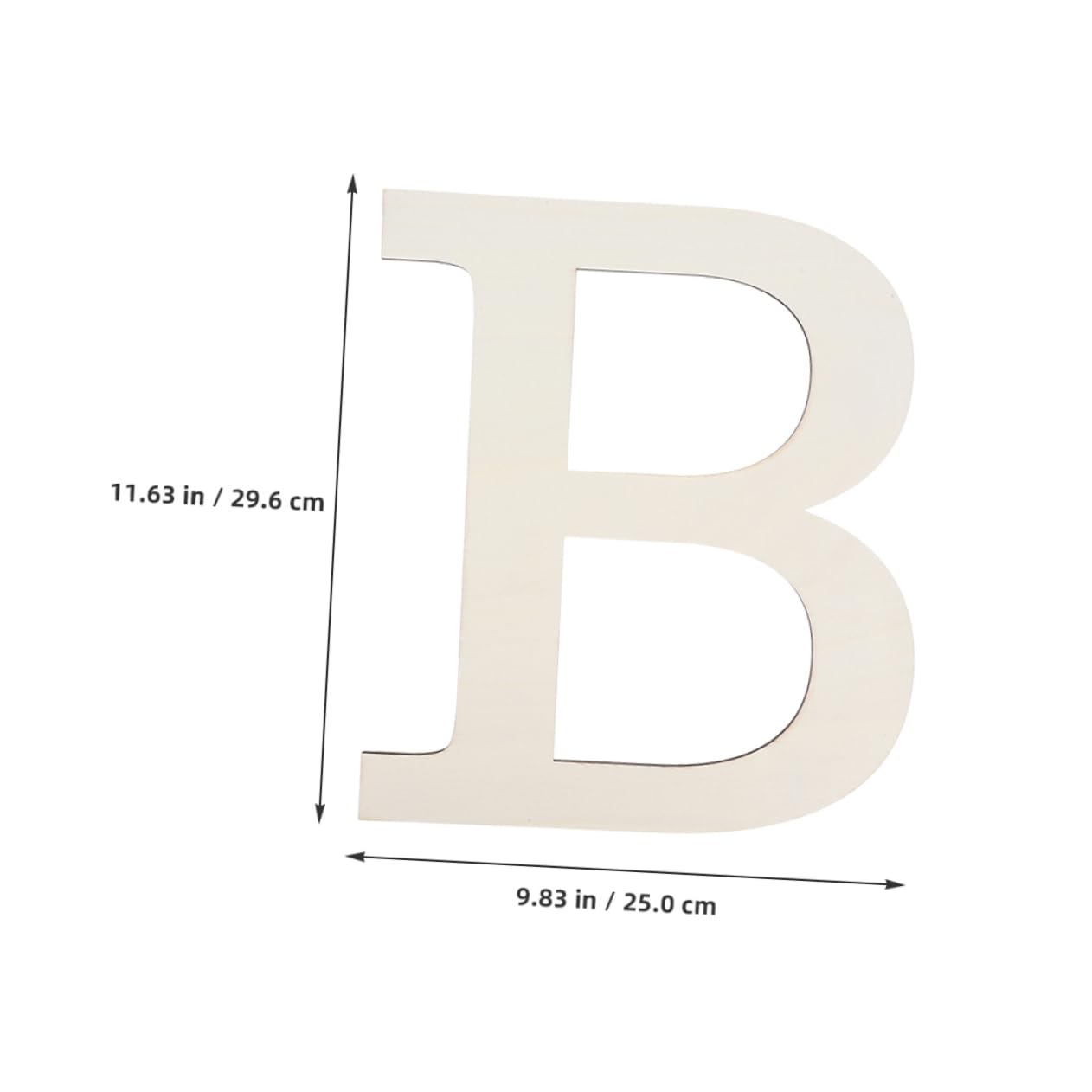 PRETYZOOM Diy Wall Art 2pcs Large Unfinished b Alphabet Letters Wood Wall Decor for Home Office