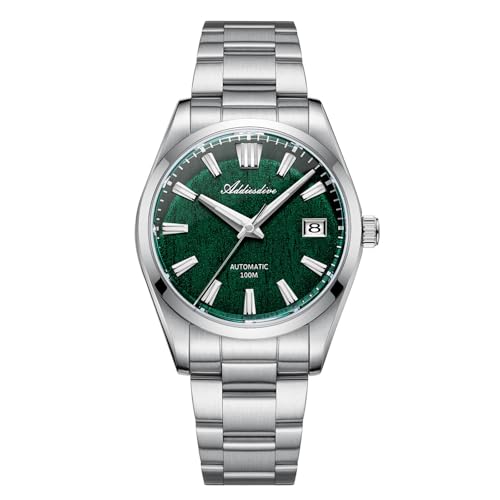 Image of ADDIESDIVE 39mm Automatic Watches for Men - AD2075 NH35 Mechanical Movement Bark Texture Dial Sapphire Crystal Luminous Wristwatch, 100M Waterproof
