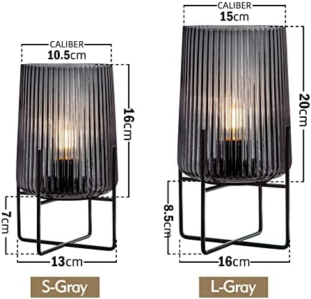 MJ PREMIER Battery Powered Table Lamp, Battery Operated Lamps, Battery Lamps Indoor, Cordless Table Lamp for Home, Portable Light Timer for Corner/Patio/Hallway(Grey)