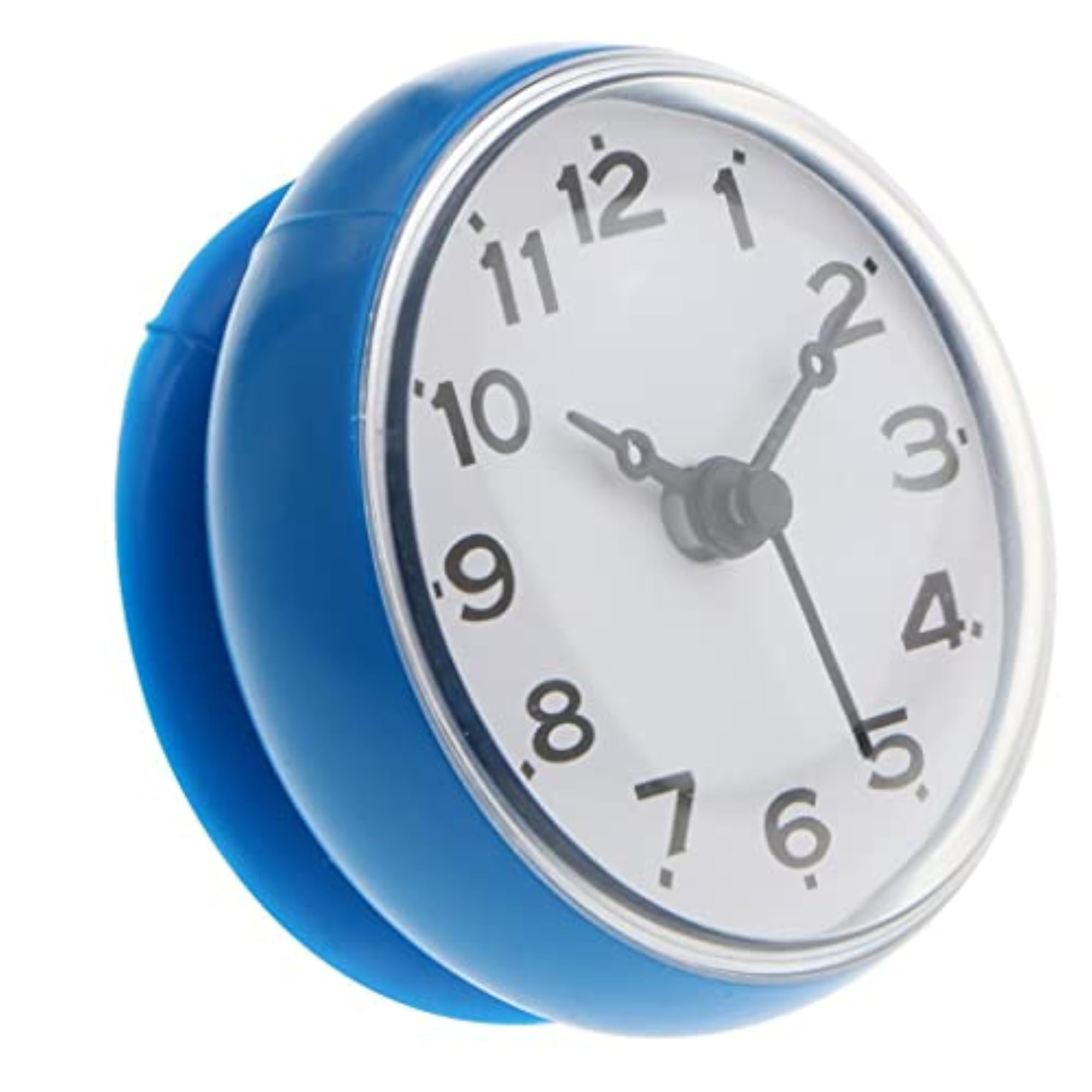 Silicone Waterproof Suction Cup Clock, Blue