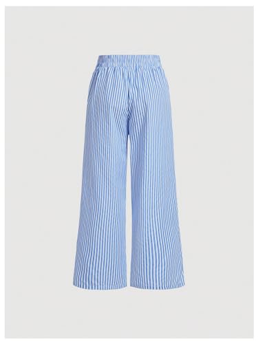 Floerns Women's Casual Striped Letter Patched Elastic Waist Straight Wide Leg Pants2