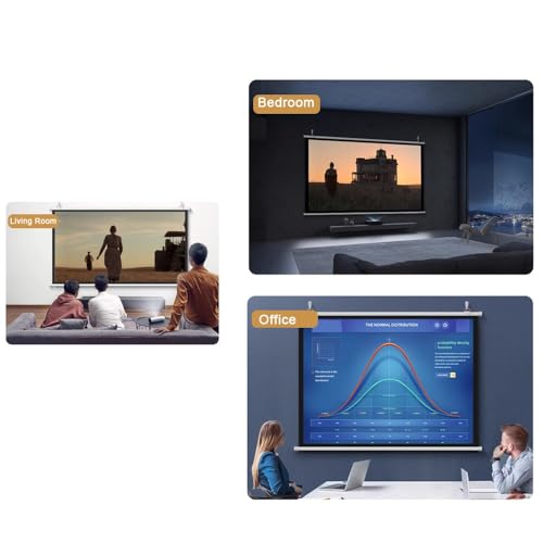 Pantalla manual para proyector 60 pulg 16:9 miniatura 5