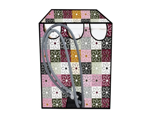 Image of Dishwasher Cover for 12 to 15 Place Setting | Water-Resistant Dustproof Zip Cover | Universal Fit Compatible with Bosch, LG, IFB, Hafele, Faber & More | 63 x 63 x 88 cm | Design 13