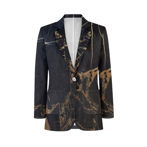 TODIYADDU Mens Casual Blazers with Pockets Ugly Christmas Cardigan Long Sleeve Open Front Work Office Jackets Blazer Suit2