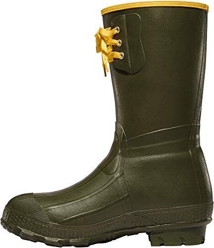 LaCrosse Men’s 12” Insulated Pac Rubber Boots with Foam Insulated, Premium Natural Rubber Construction, and Grippy Cleated Outsole2