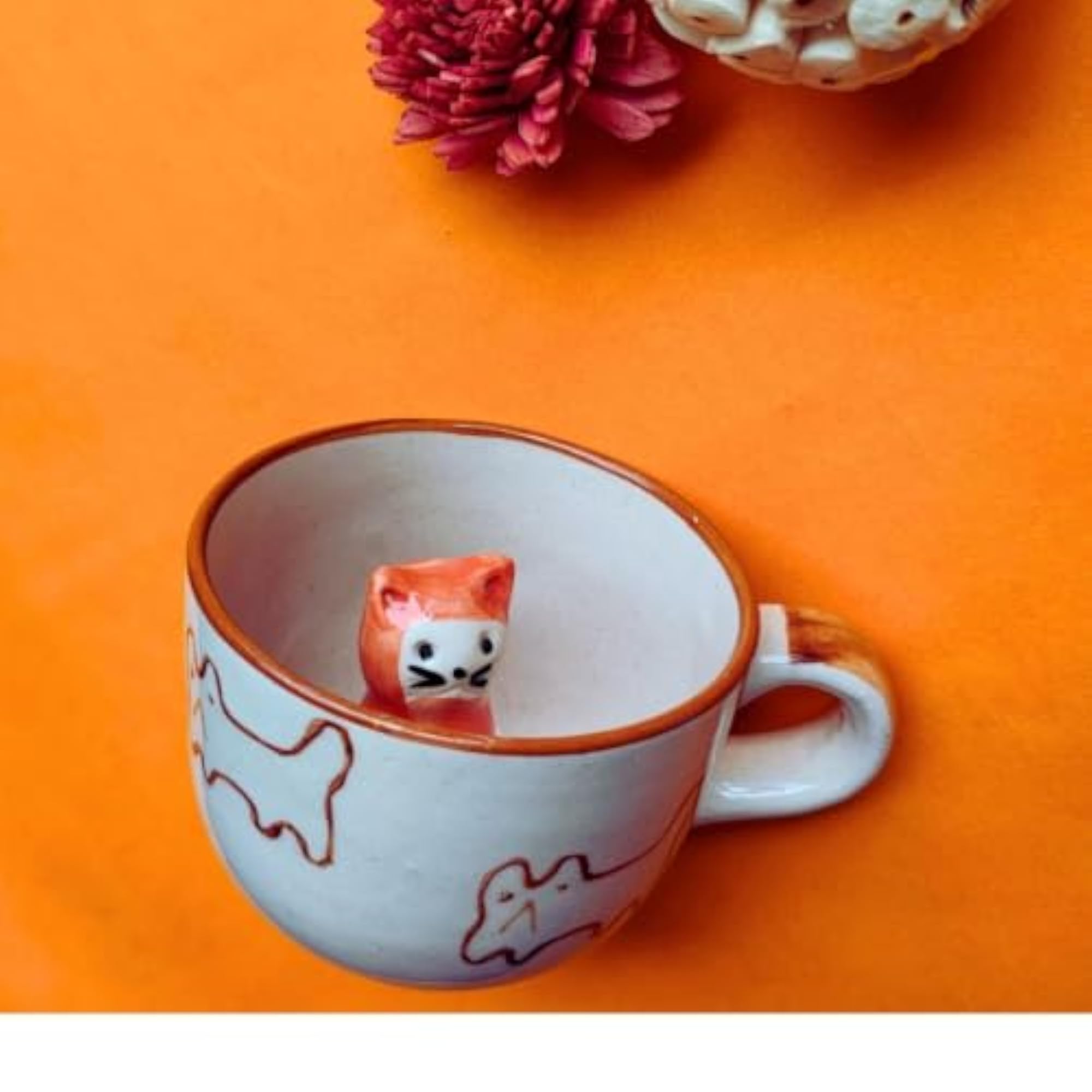 Meow 3D Mug, Cute Ceramic Coffee Mug